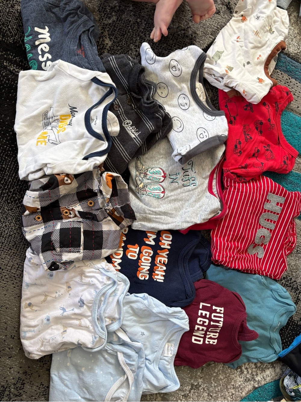 Assorted Baby Onesie Bundle - Mixed Colors